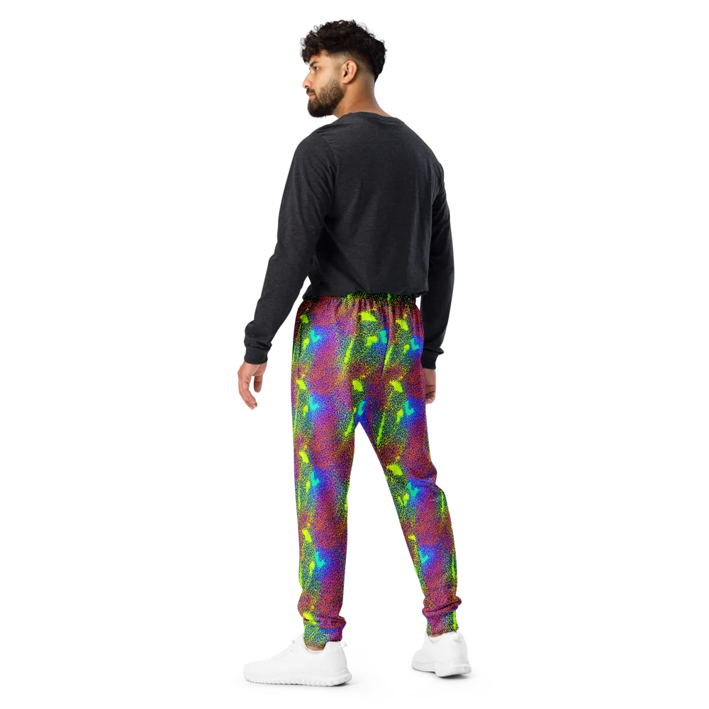 Prismatic Web on Men's Joggers — Back