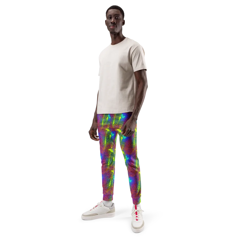 Prismatic Web on Men's Joggers — Front