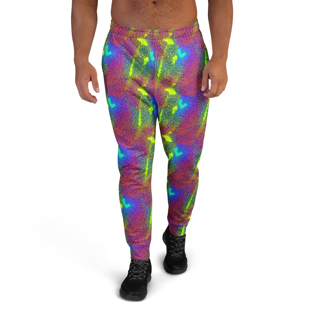 Prismatic Web on Men's Joggers — Front