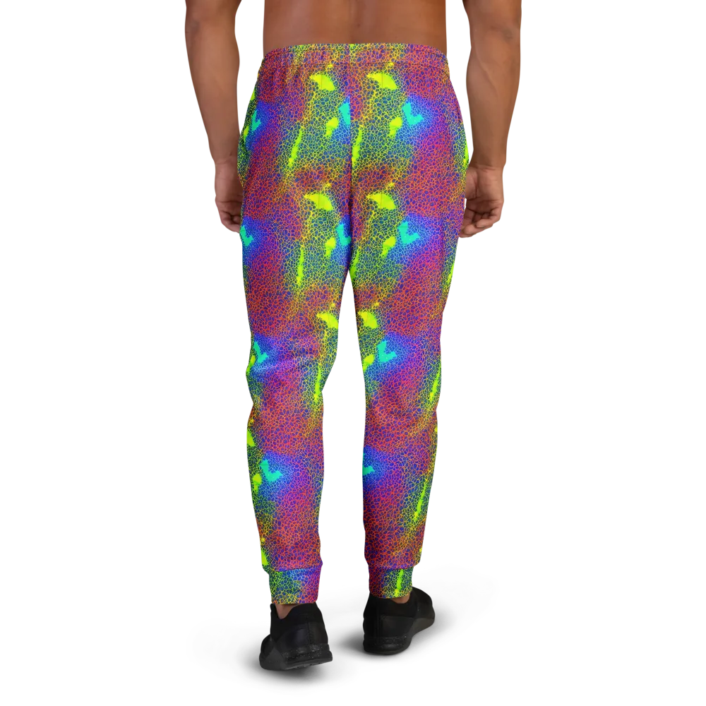 Prismatic Web on Men's Joggers — Back