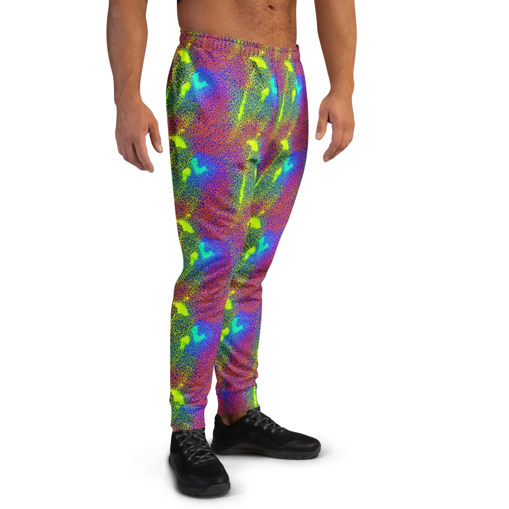 Prismatic Web on Men's Joggers — Right