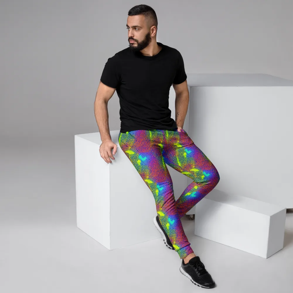 Prismatic Web on Men's Joggers — Right
