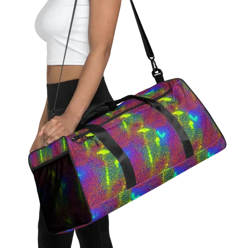 Prismatic Web on a Duffle Bag