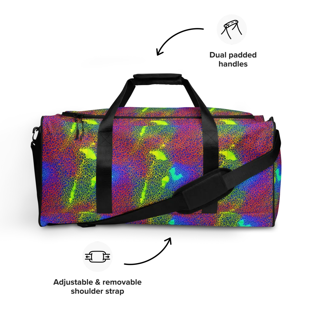 Prismatic Web on Duffle Bag — Front