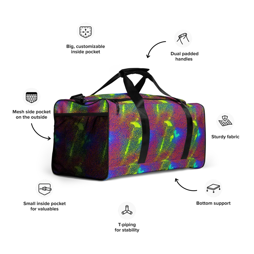 Prismatic Web on Duffle Bag — Right Front
