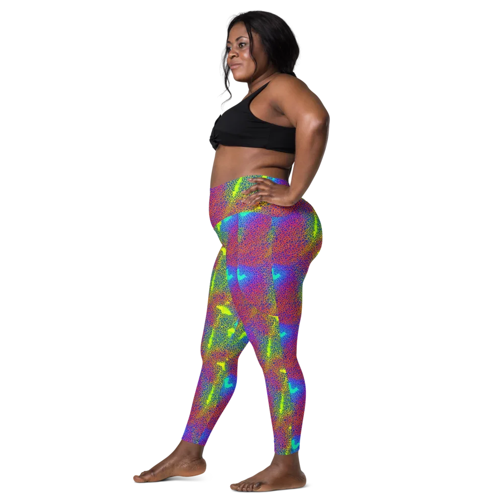 Prismatic Web on Leggings with Pockets — Left