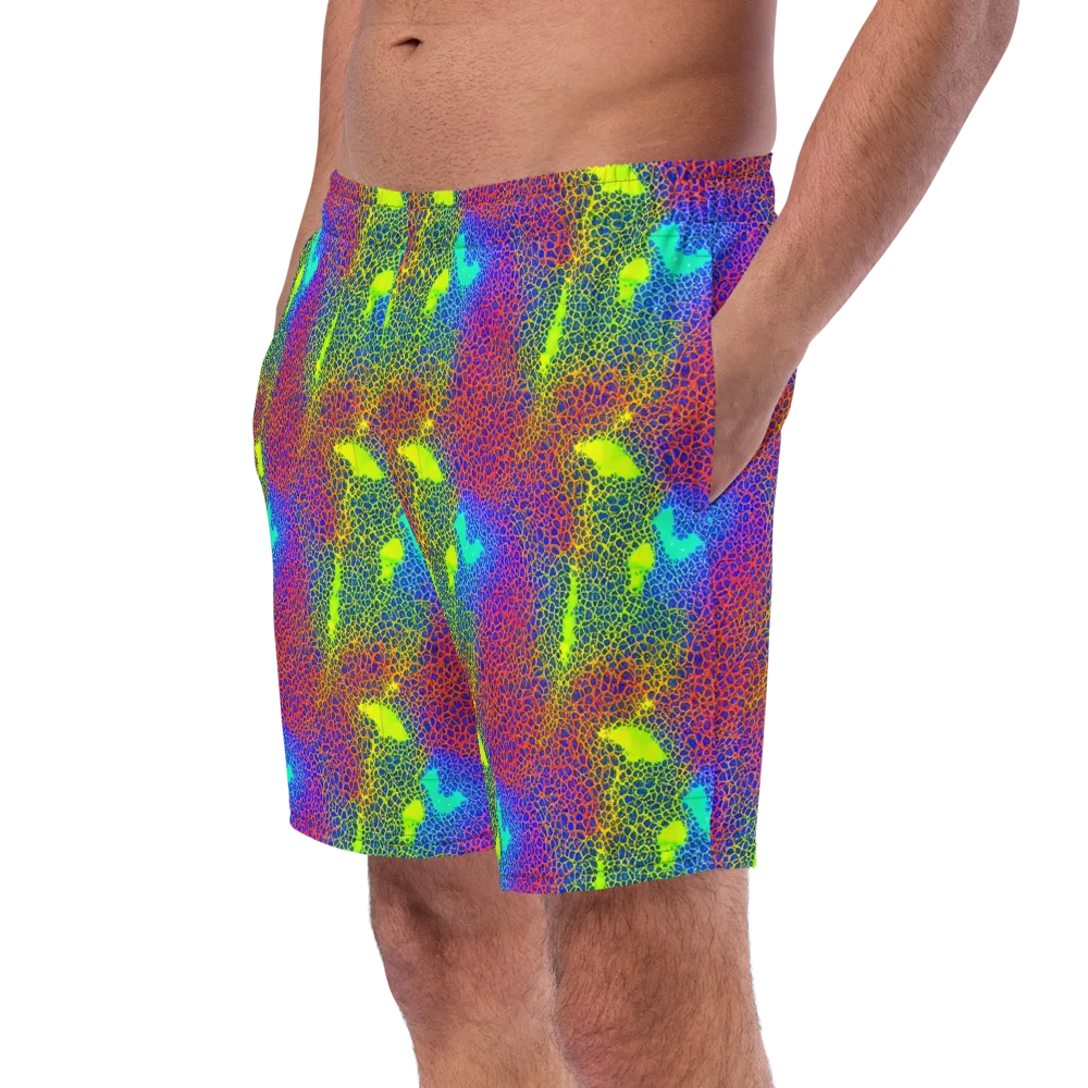 Prismatic Web on Swim Trunks — Left Front