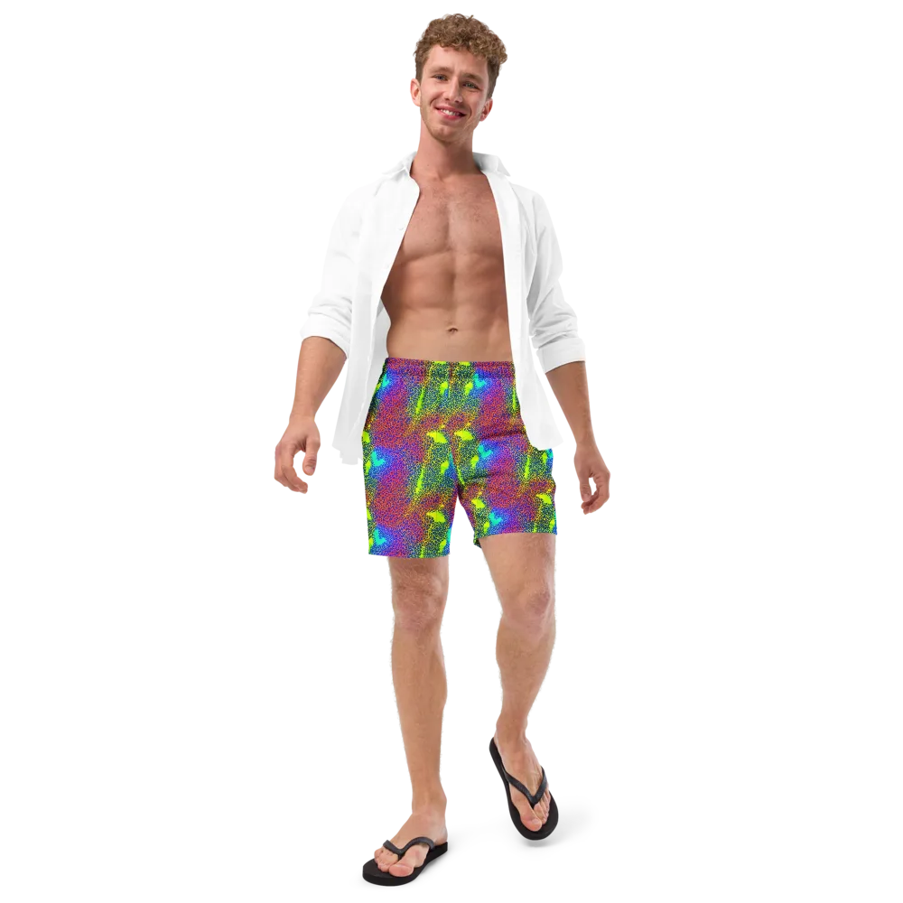Prismatic Web on Swim Trunks — Front