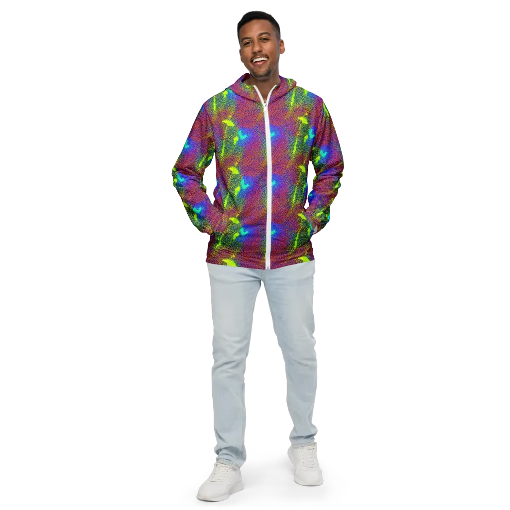 Prismatic Web on Men's Windbreaker — Front