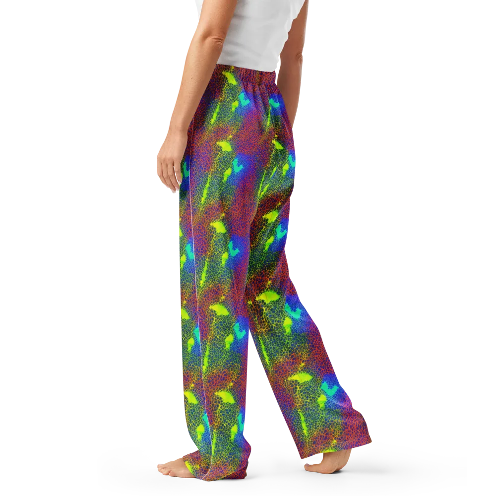 Prismatic Web on Women's Pajama Pants — Left