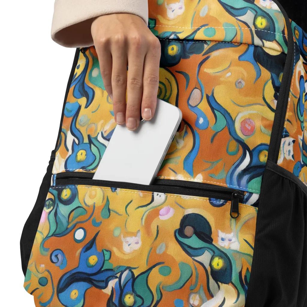 Whimsical Feline Dance on Utility Backpack — Product details
