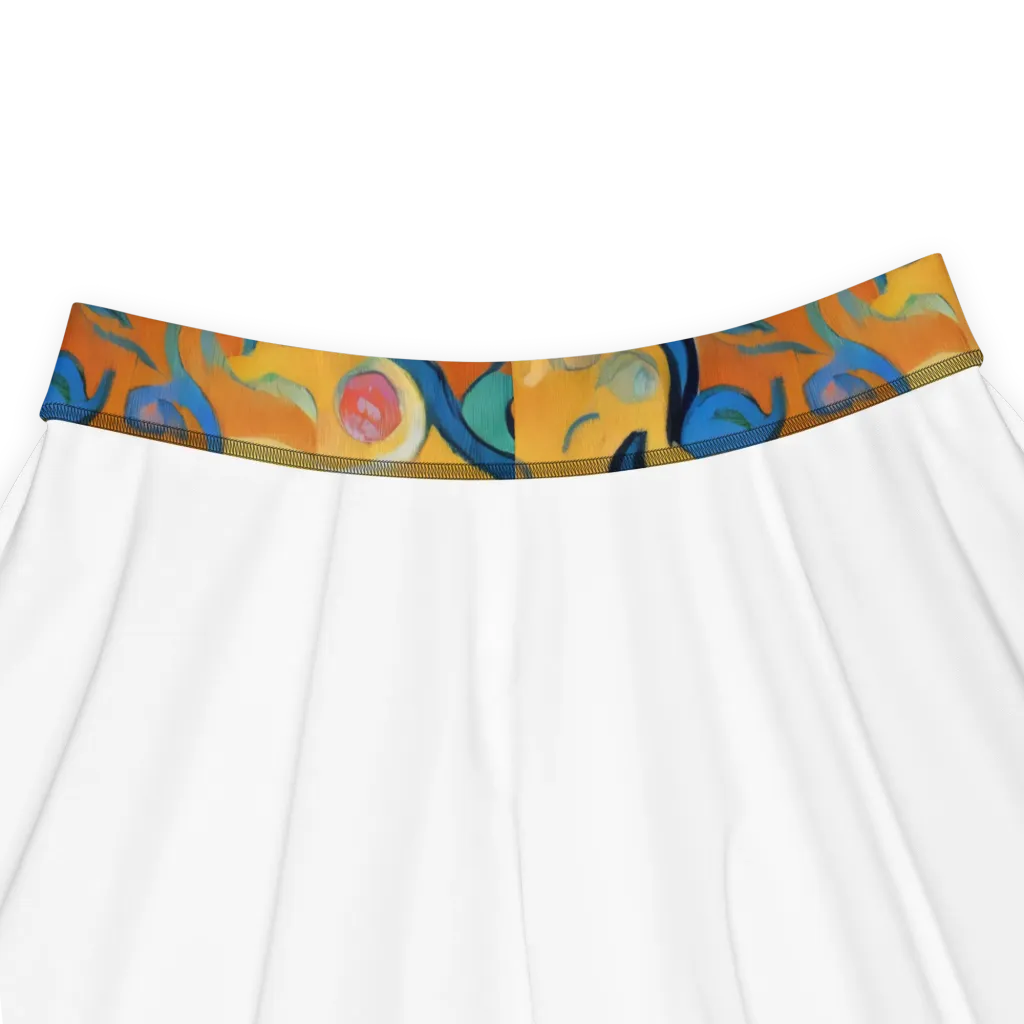 Whimsical Feline Dance on Skater Skirt — Product details