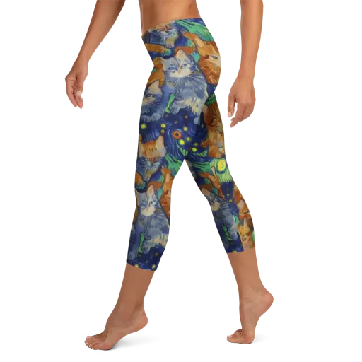 Celestial Claws on a Capri Leggings