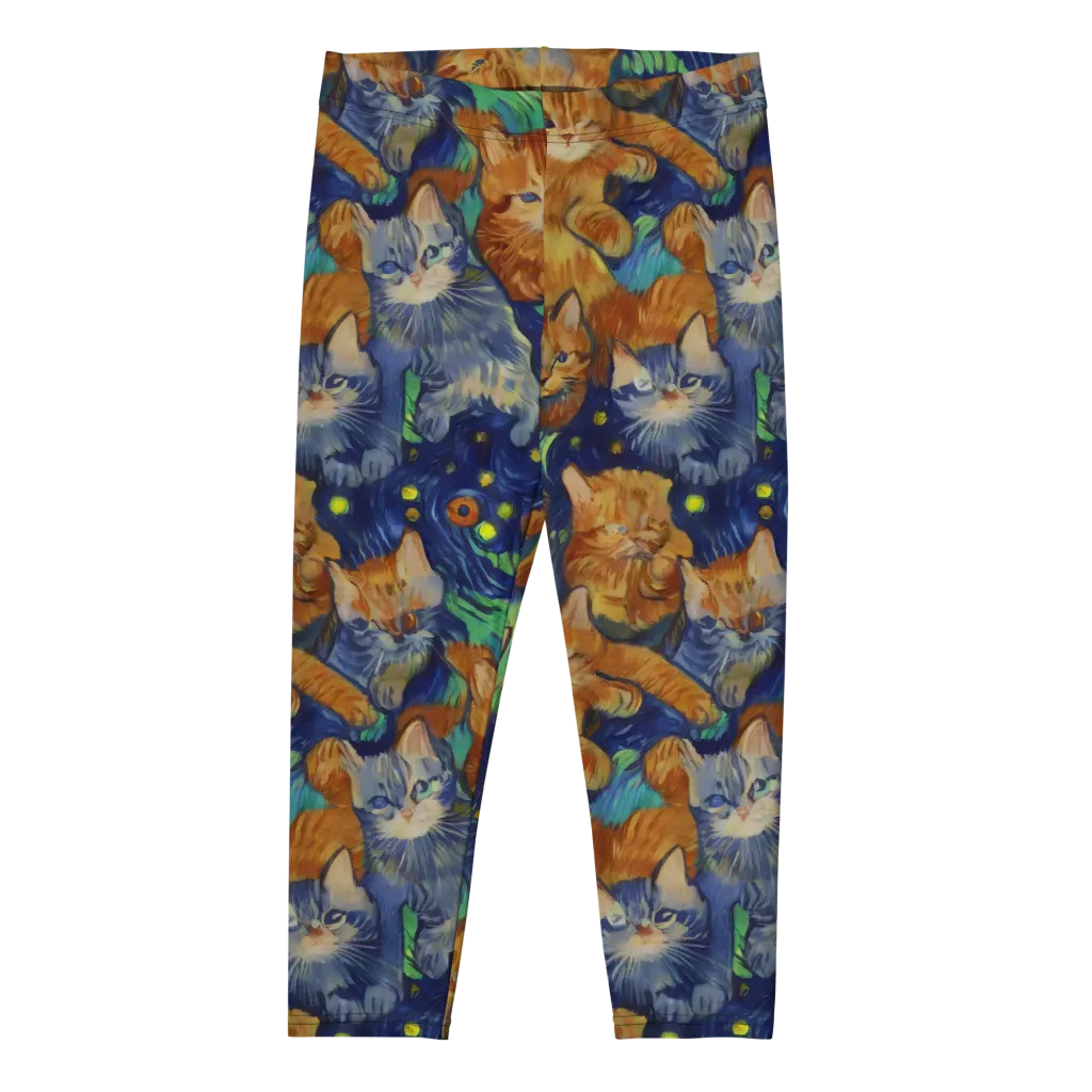 Celestial Claws on Capri Leggings — Front