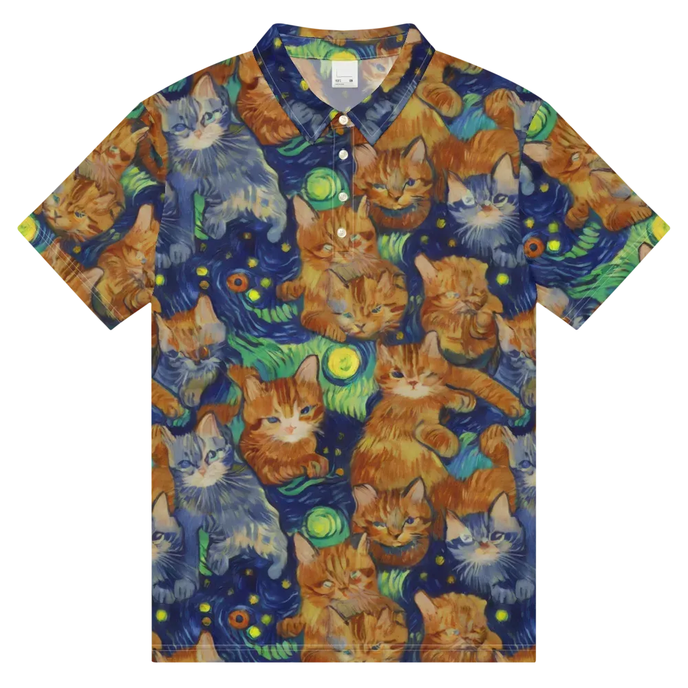 Celestial Claws on Men's Slim Fit Polo Shirt — Front