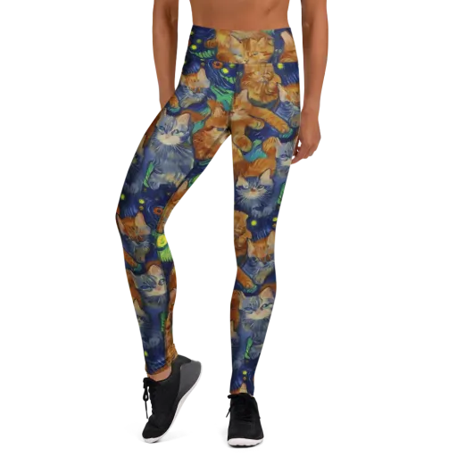 Celestial Claws on a Yoga Leggings