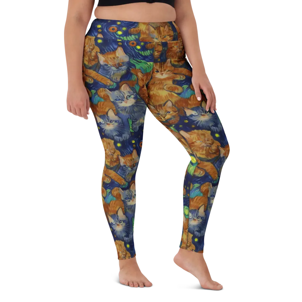 Celestial Claws on Yoga Leggings — Front