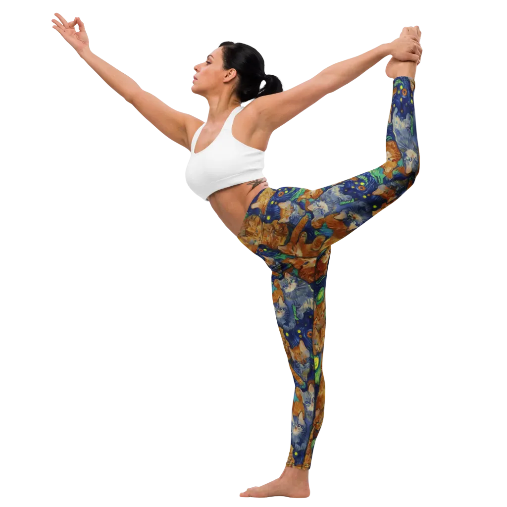 Celestial Claws on Yoga Leggings — Left