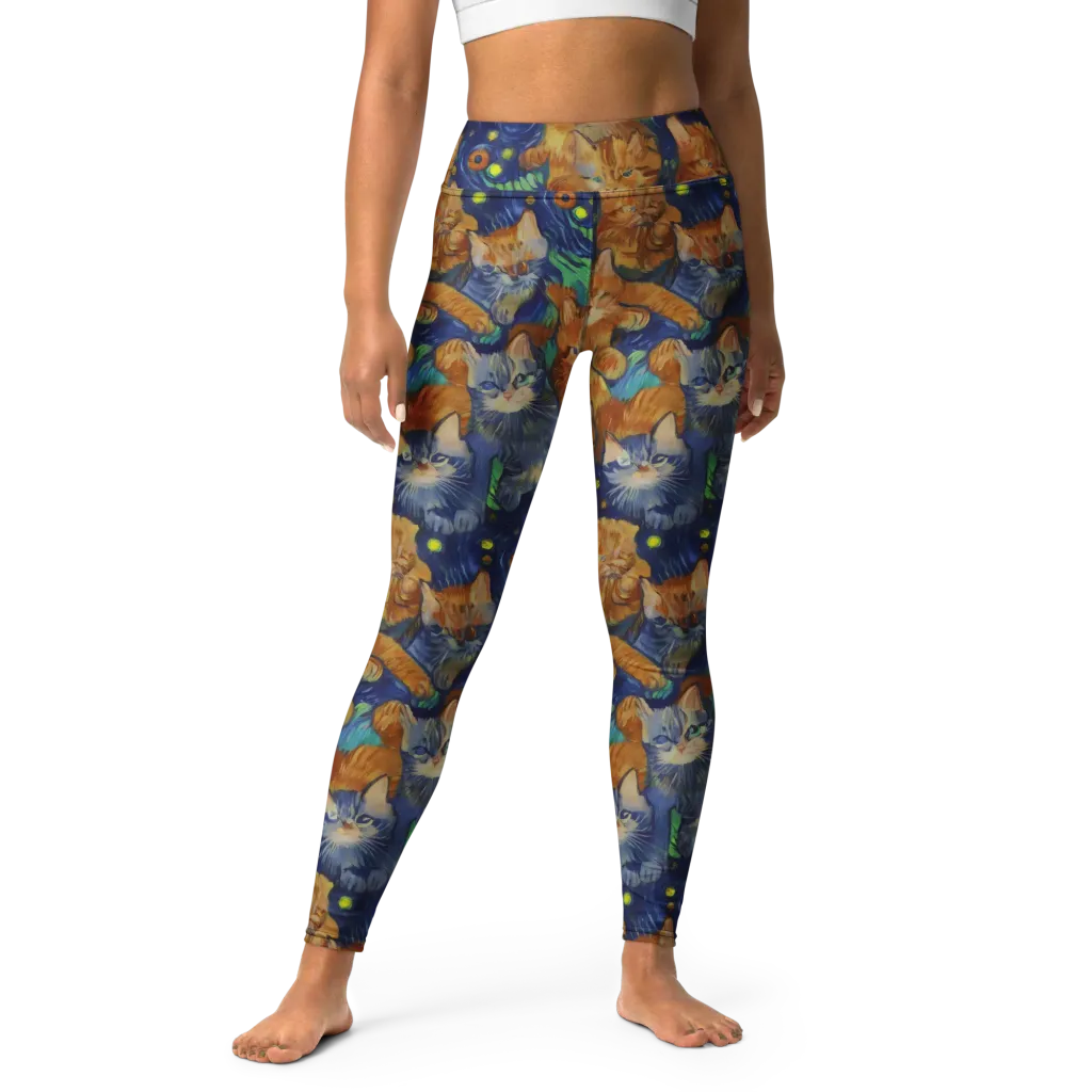Celestial Claws on Yoga Leggings — Front