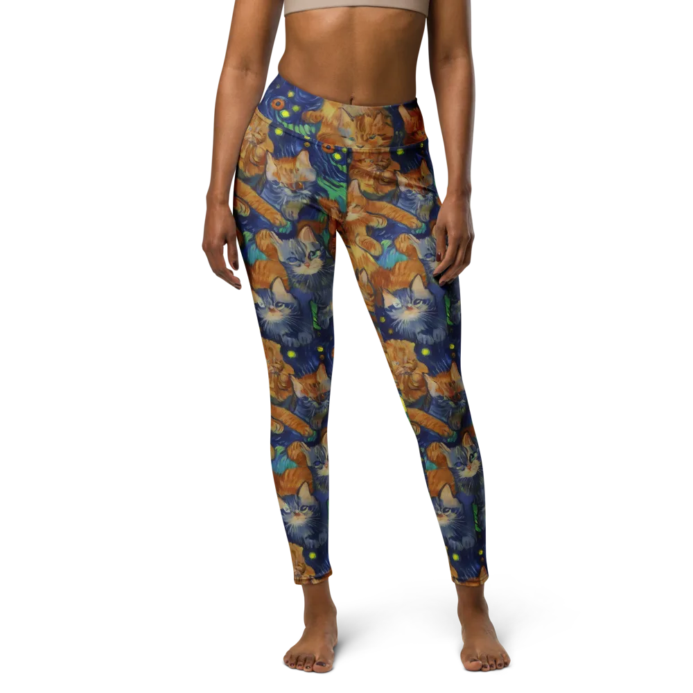 Celestial Claws on Yoga Leggings — Front