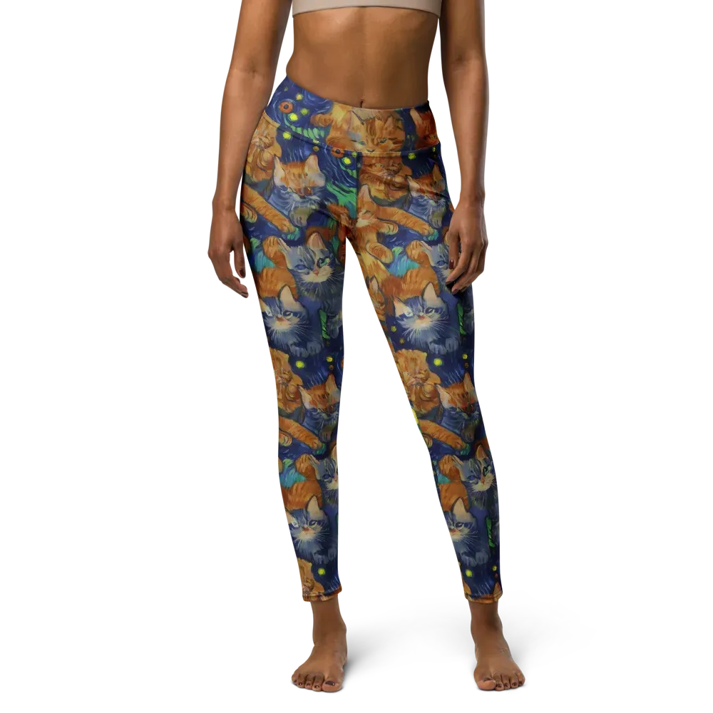 Celestial Claws on Yoga Leggings — Front
