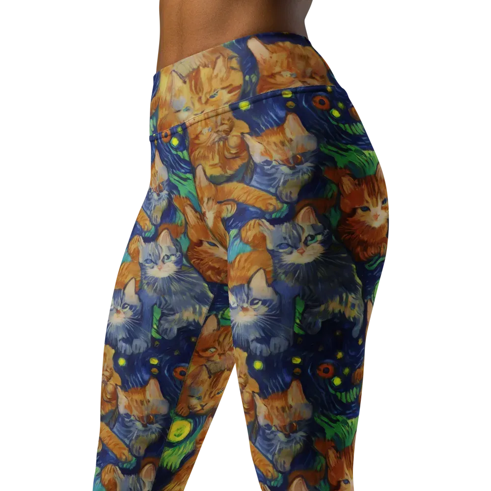Celestial Claws on Yoga Leggings — Left Front