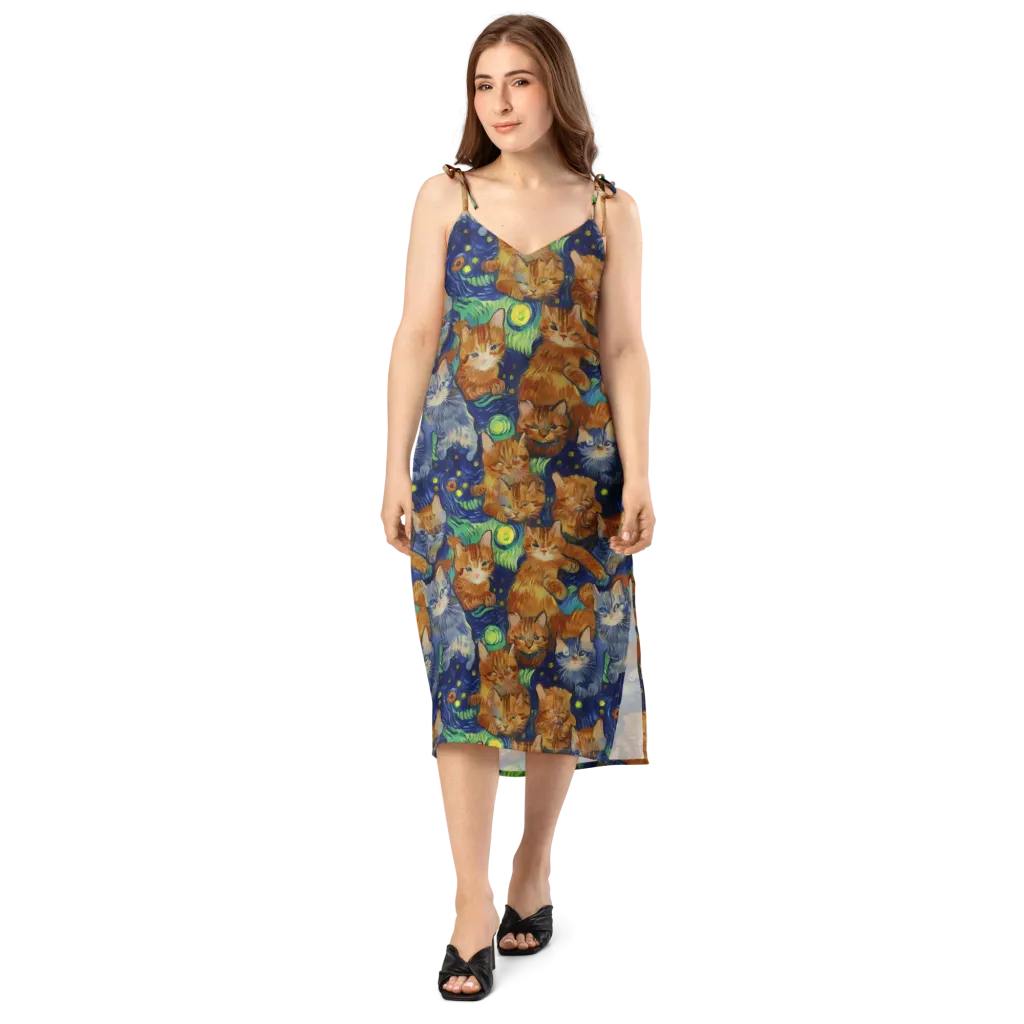 Celestial Claws on Slip Dress — Front