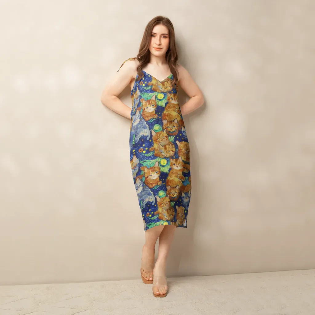Celestial Claws on Slip Dress — Front