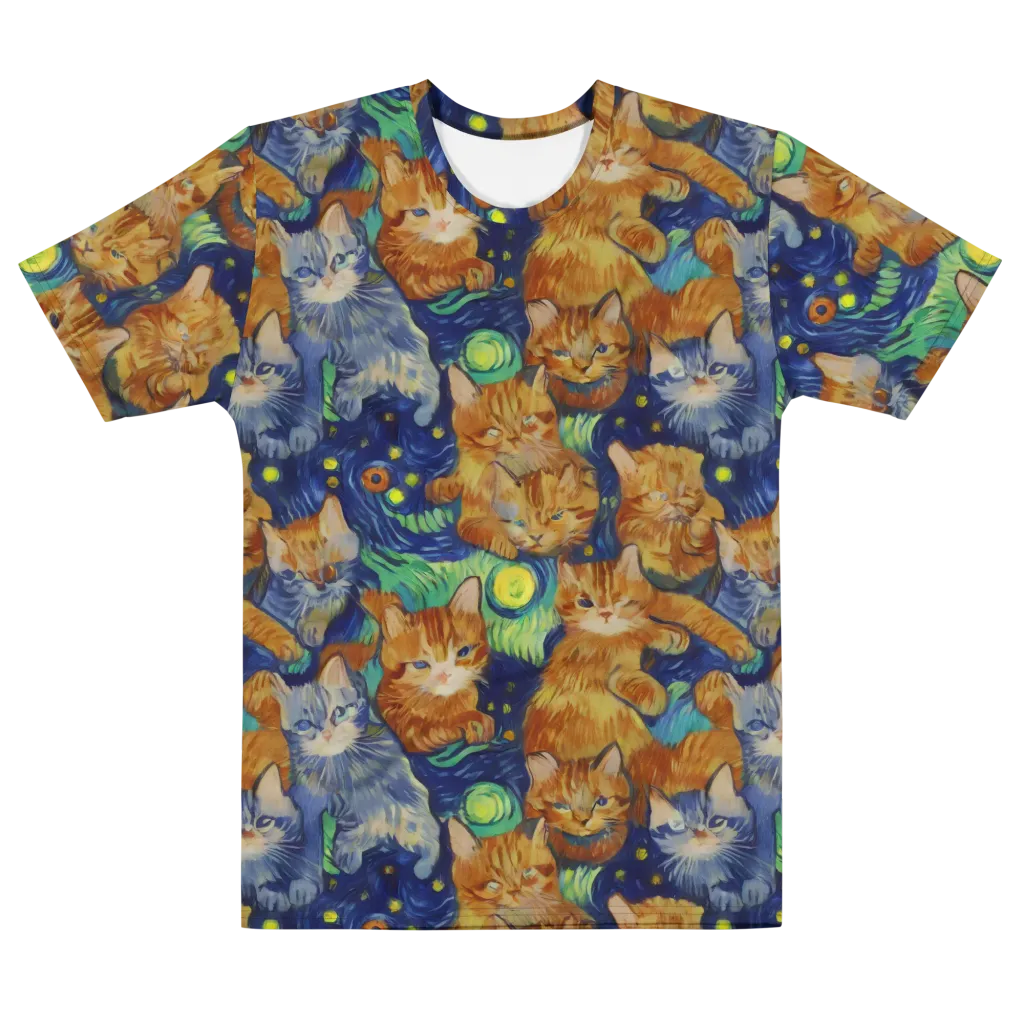 Celestial Claws on Men's Cotton Crew Neck T-Shirt — Front