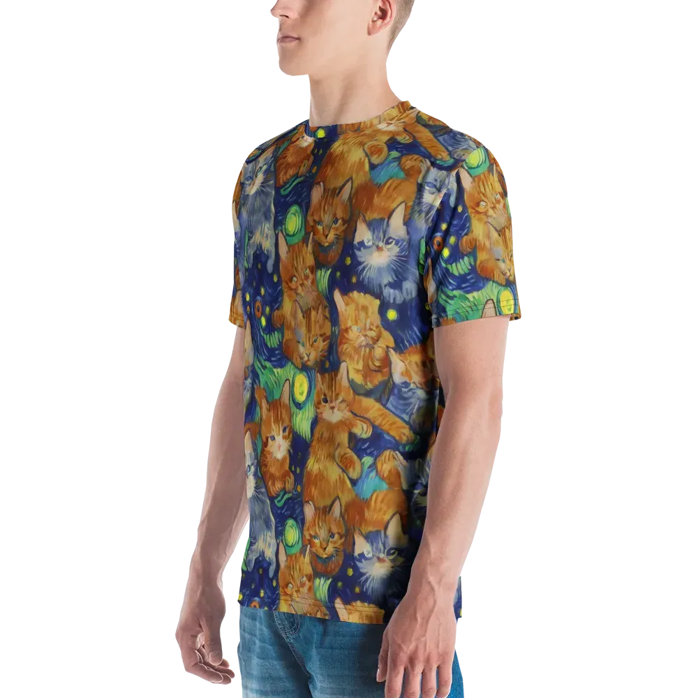 Celestial Claws on Men's Crew Neck T-Shirt — Left