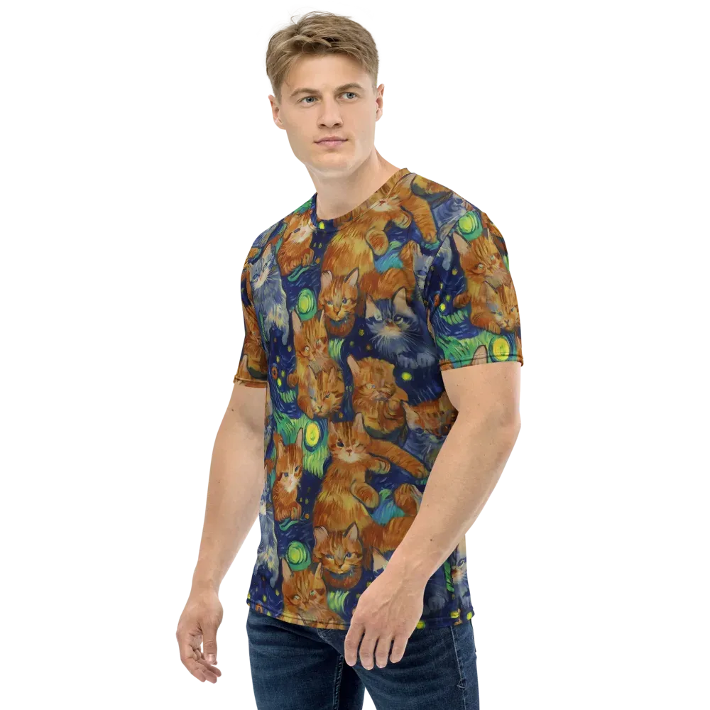 Celestial Claws on Men's Crew Neck T-Shirt — Left