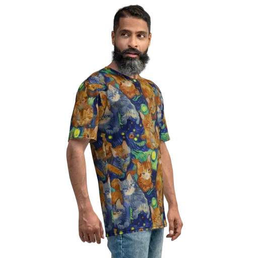 Celestial Claws on a Men's Crew Neck T-Shirt