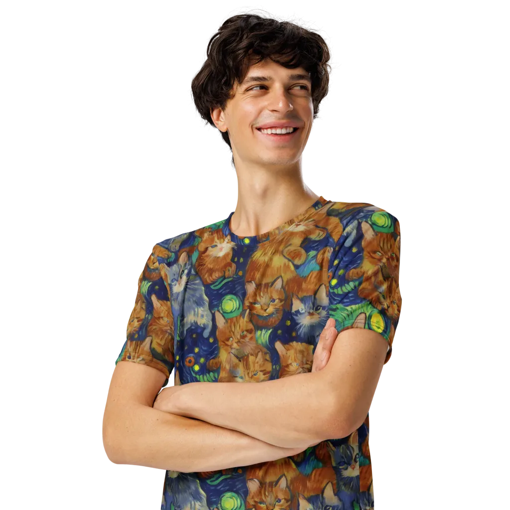 Celestial Claws on Men's Crew Neck T-Shirt — Left Front