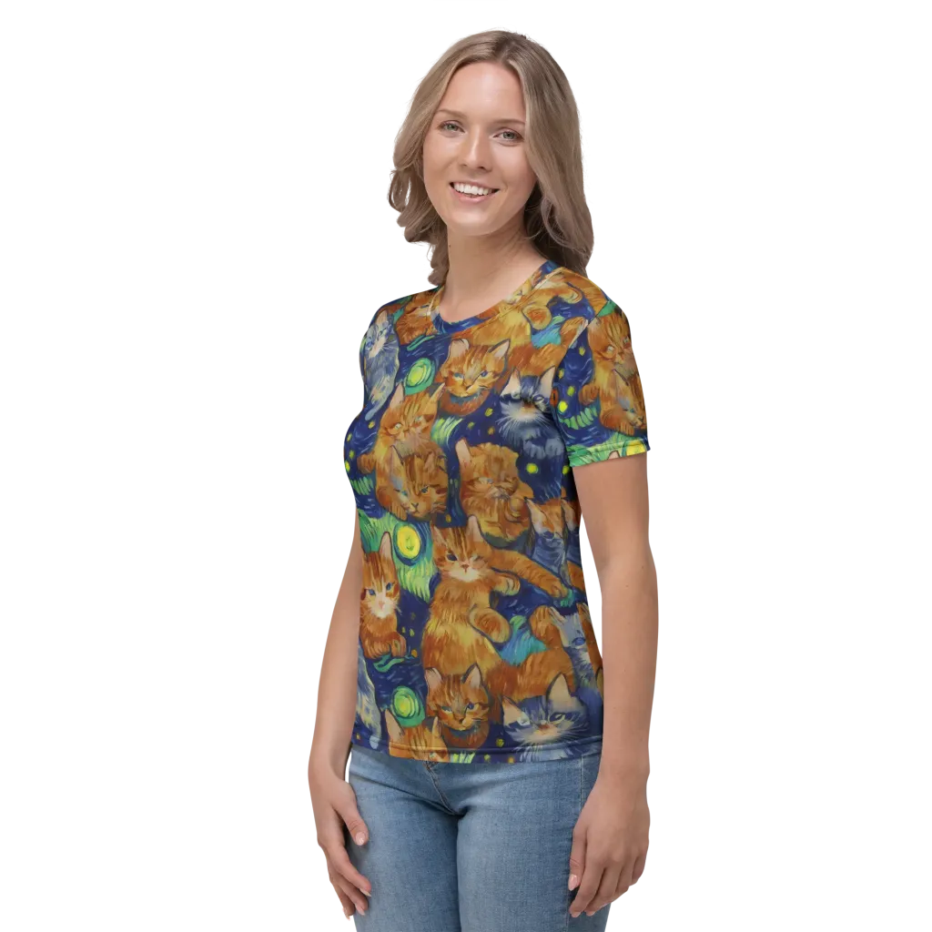 Celestial Claws on Women's Crew Neck T-Shirt — Left