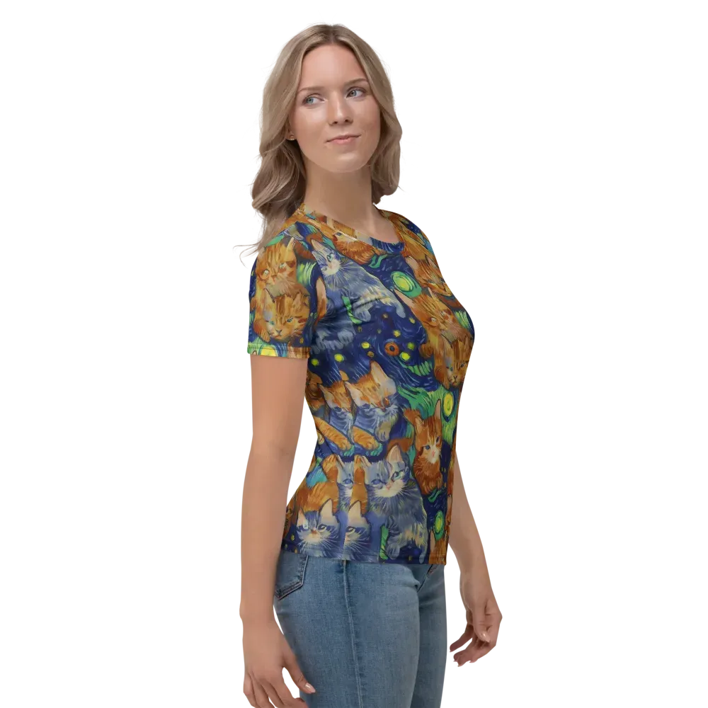 Celestial Claws on Women's Crew Neck T-Shirt — Right
