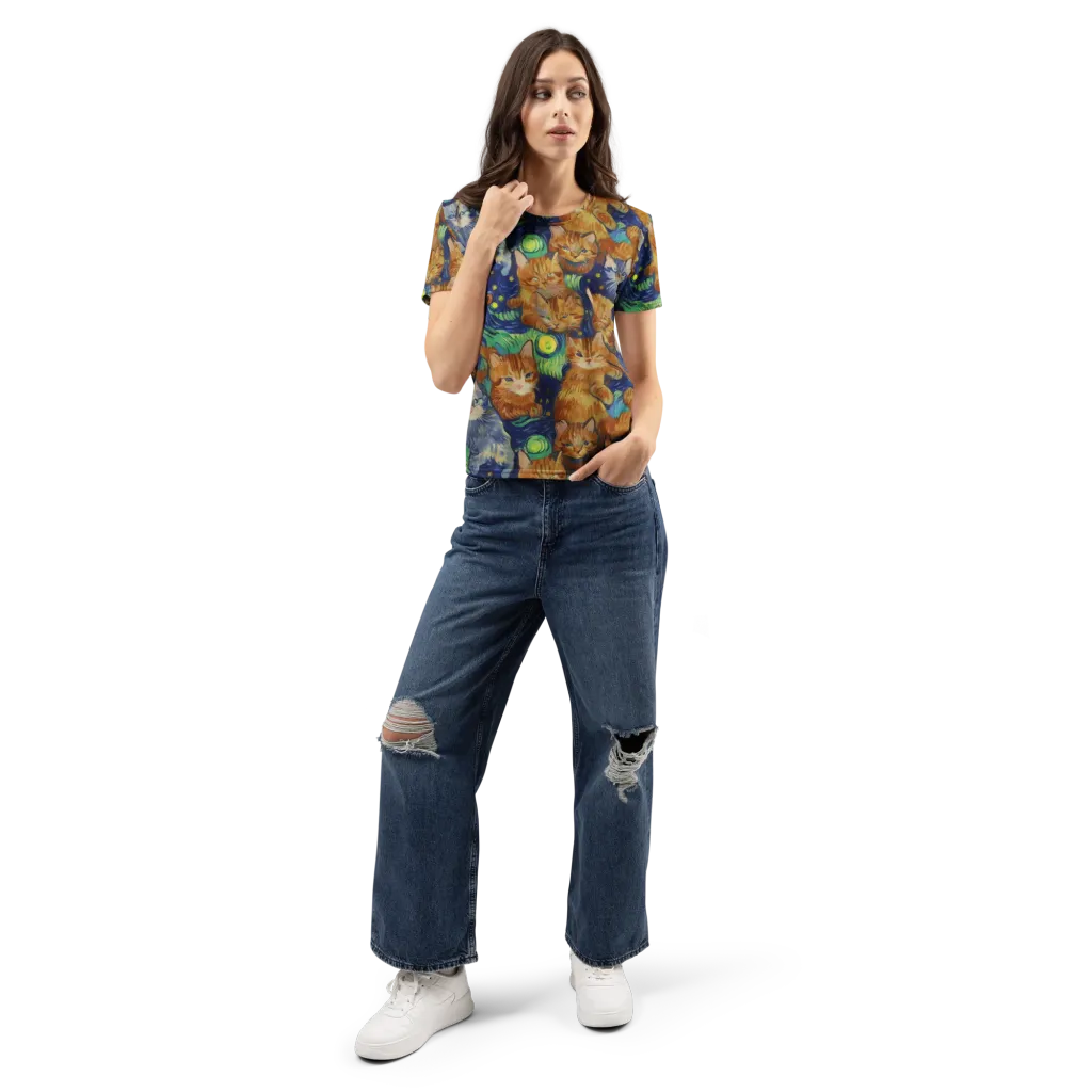 Celestial Claws on Women's Crew Neck T-Shirt — Front