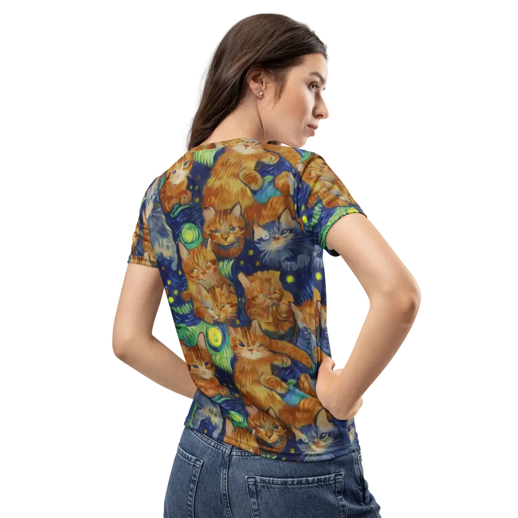 Celestial Claws on Women's Crew Neck T-Shirt — Back