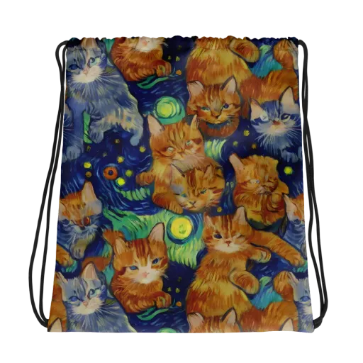 Celestial Claws on a Drawstring Bag