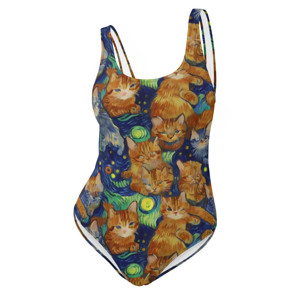 Celestial Claws on One-Piece Swimsuit — Front