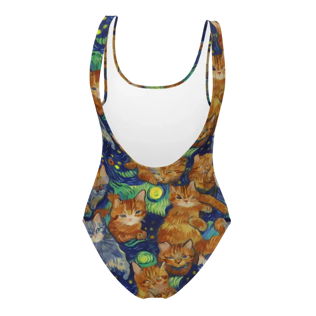 Celestial Claws on One-Piece Swimsuit — Back