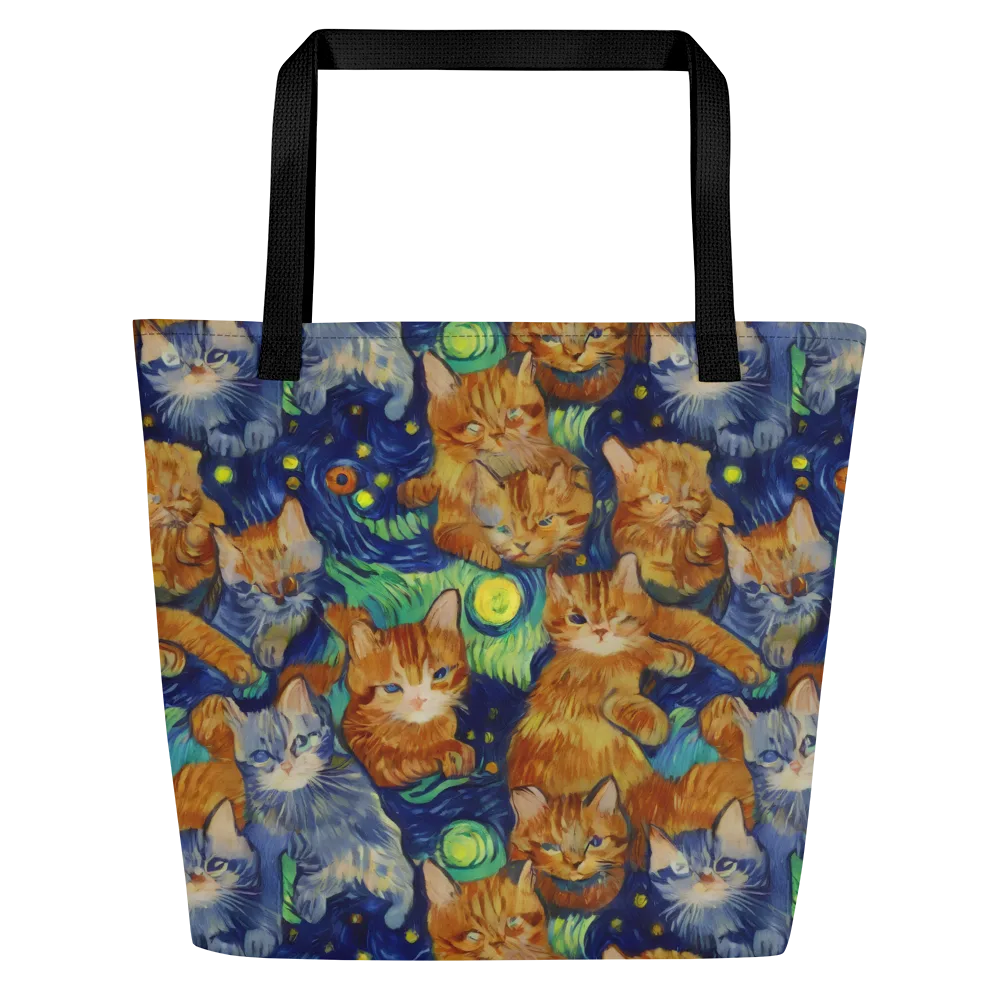 Celestial Claws on Large Tote Bag W/ Pocket — Front