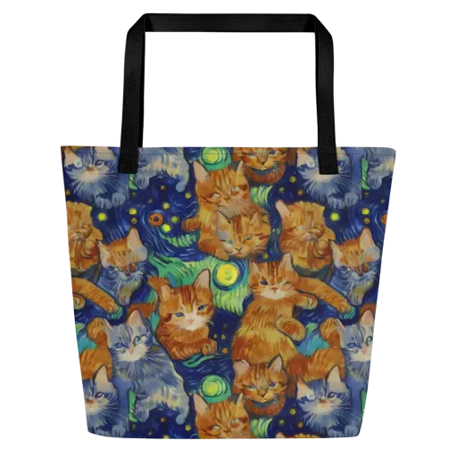 Celestial Claws on a Large Tote Bag W/ Pocket