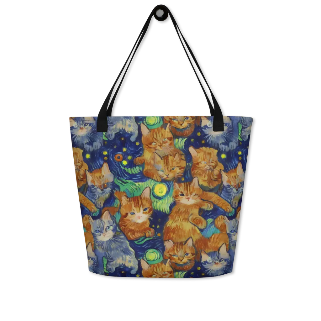 Celestial Claws on Large Tote Bag W/ Pocket — Front