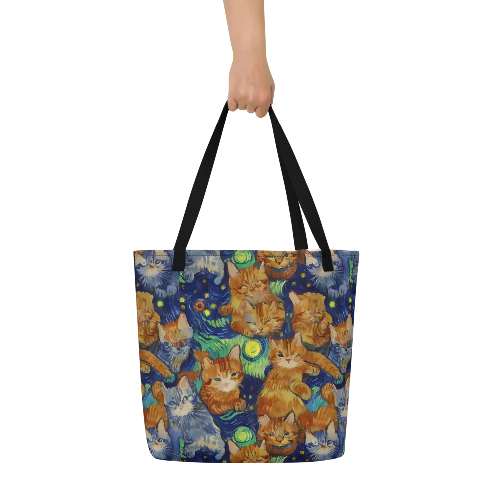 Celestial Claws on Large Tote Bag W/ Pocket — Front
