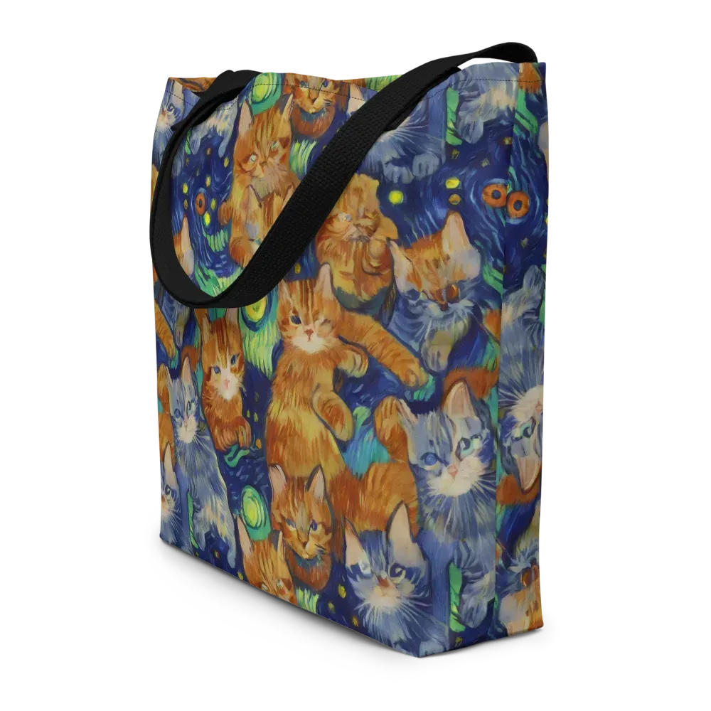 Celestial Claws on Large Tote Bag W/ Pocket — Front