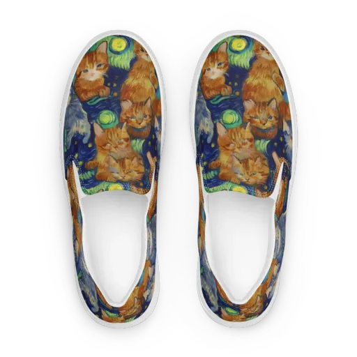 Celestial Claws on a Women's Slip-On Canvas Shoes