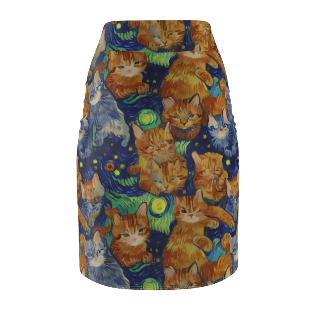 Celestial Claws on Pencil Skirt — Back