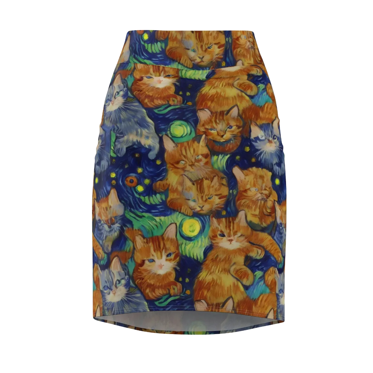 Celestial Claws on Pencil Skirt — Front