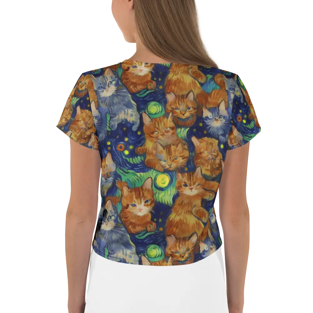 Celestial Claws on Crop Tee — Back