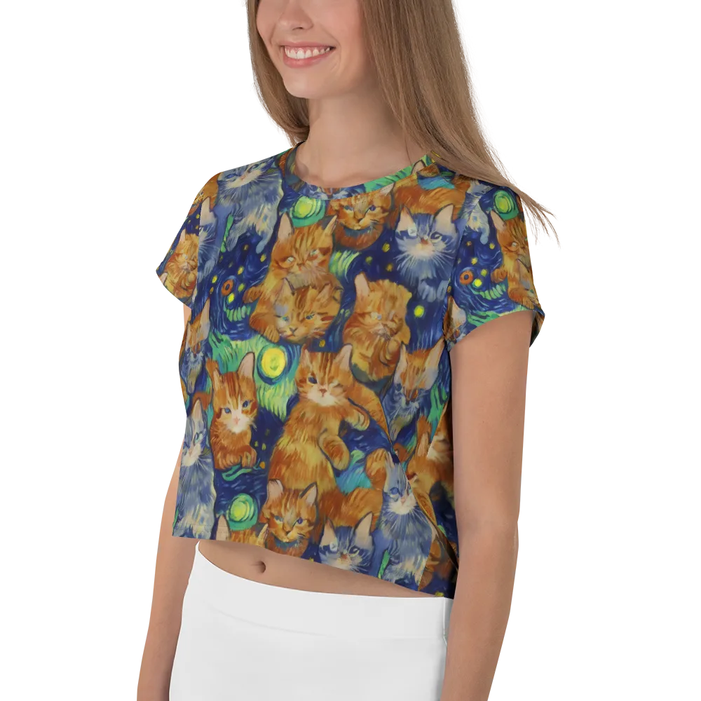 Celestial Claws on Crop Tee — Left